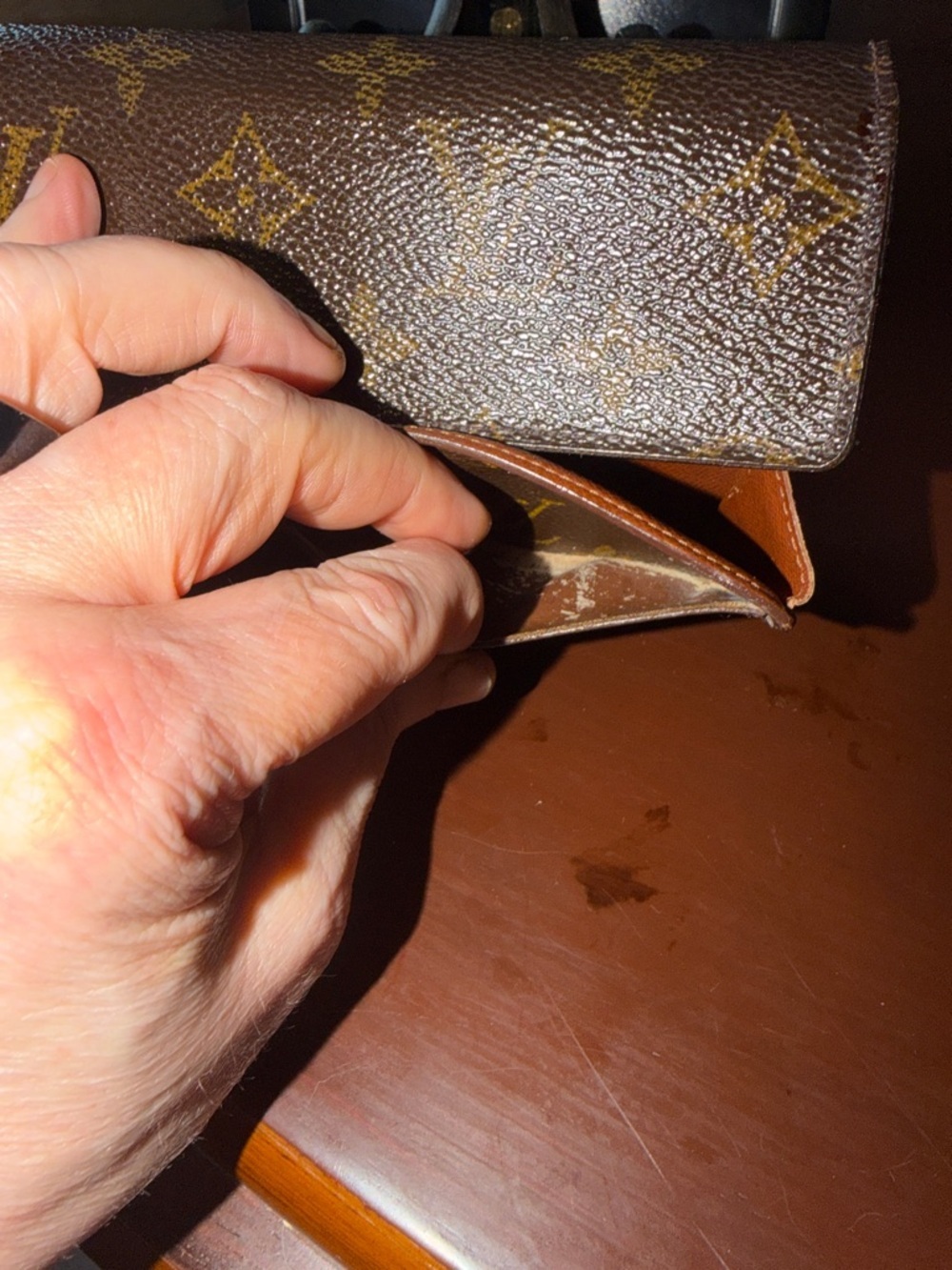 Louis Vuitton Brown Monogram Snap Wallet - Picture 8 of 9